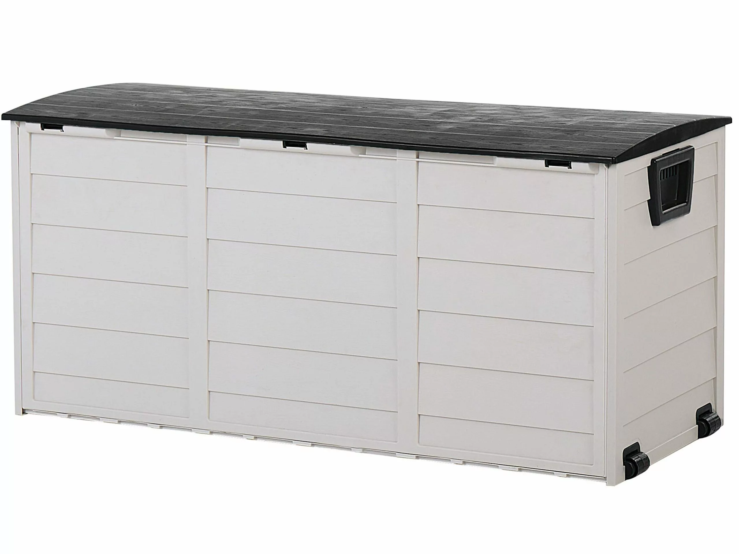 Beliani Kussenbox Kunststof Beige/zwart 112 X 50 Cm LOCARNO - Afbeelding 4