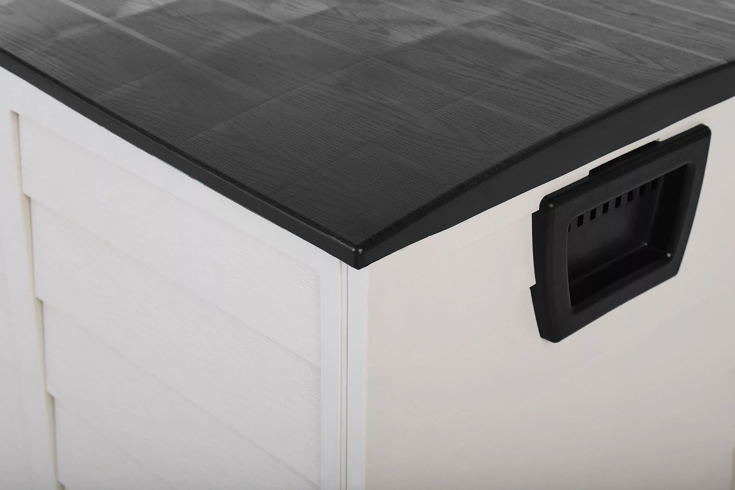 Beliani Kussenbox Kunststof Beige/zwart 112 X 50 Cm LOCARNO - Afbeelding 7