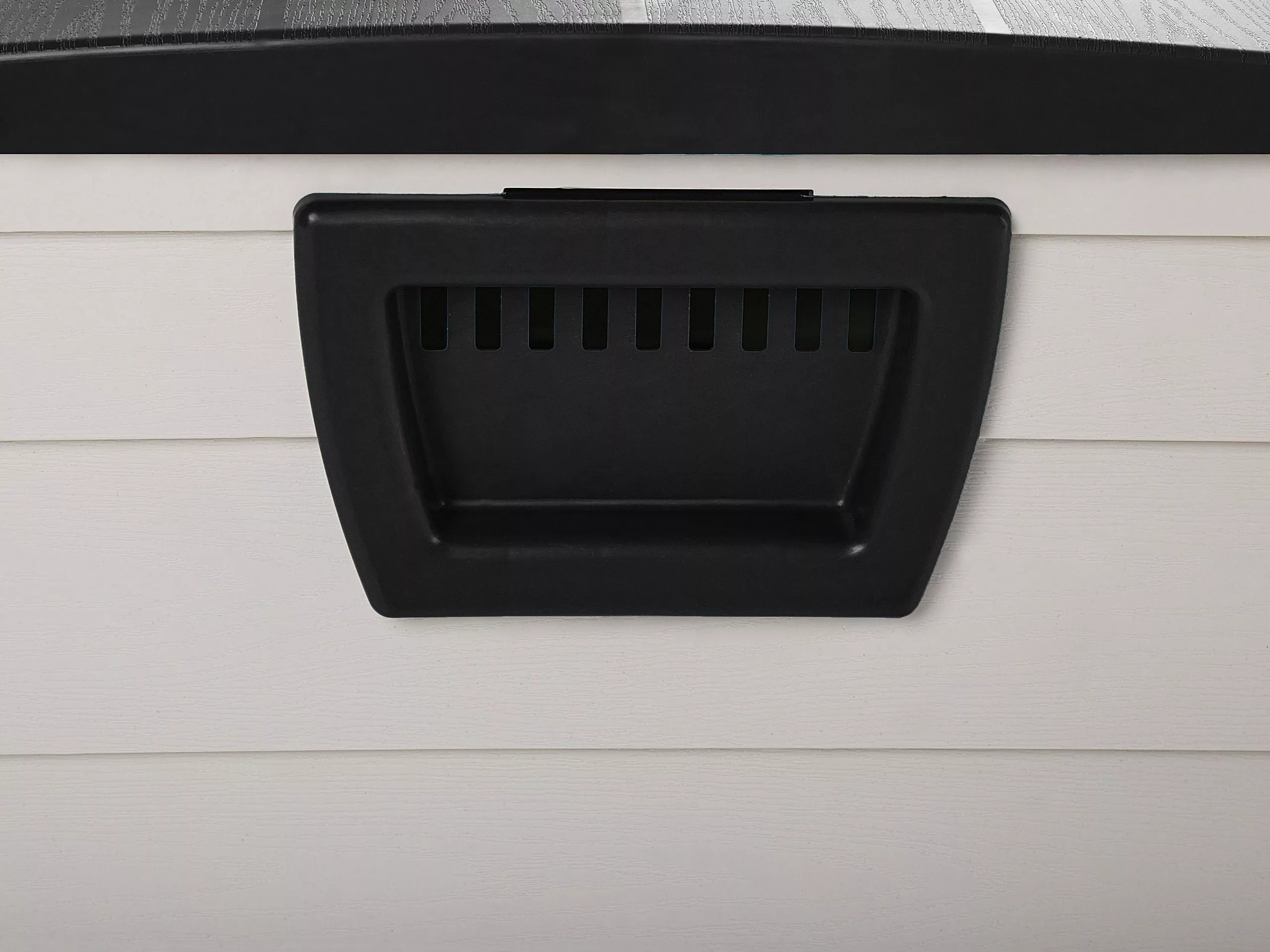 Beliani Kussenbox Kunststof Beige/zwart 112 X 50 Cm LOCARNO - Afbeelding 8