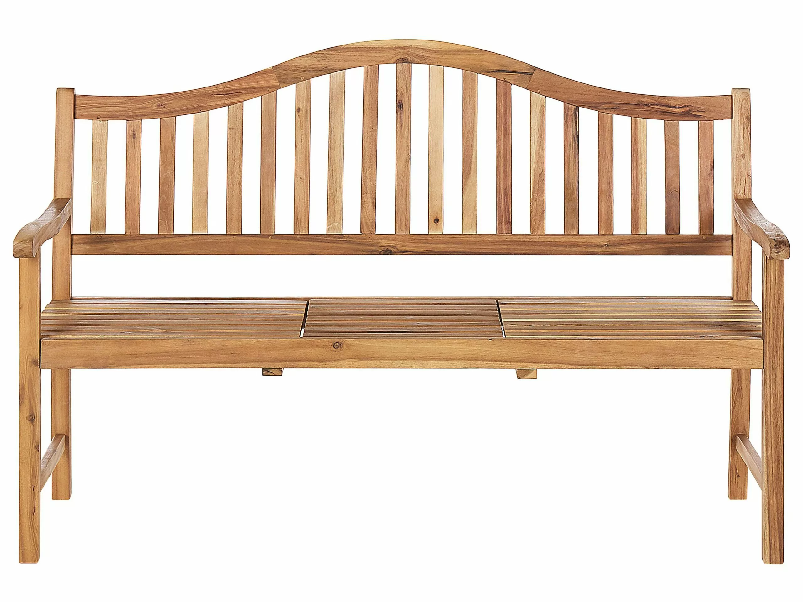 Beliani Tuinbank Acaciahout Lichtbruin HILO II - Afbeelding 8