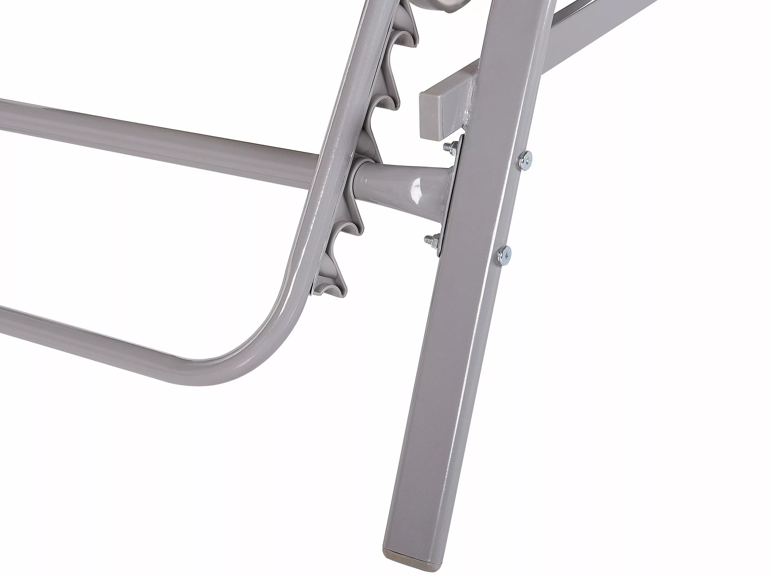 Beliani Ligstoel Verstelbaar Lichtbruin PROCIDA - Afbeelding 8