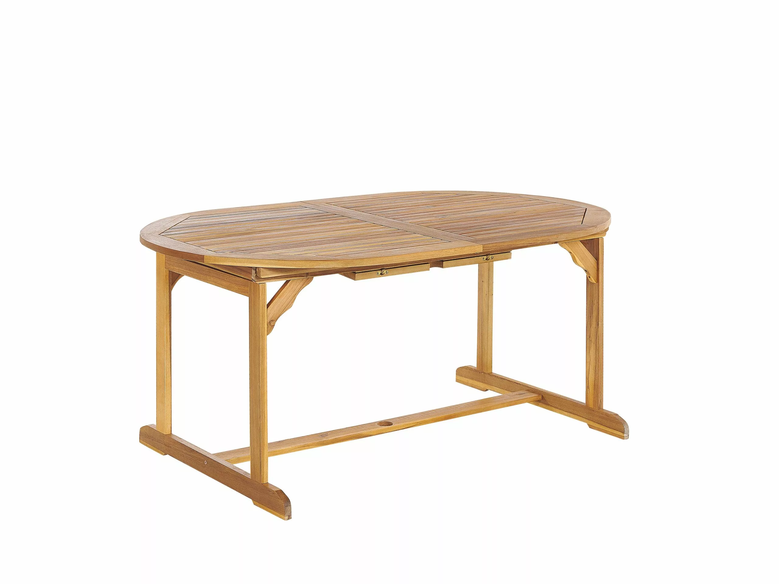 Beliani Tuintafel Uitschuifbaar Acaciahout 160 / 220 X 100 Cm MAUI - Afbeelding 5
