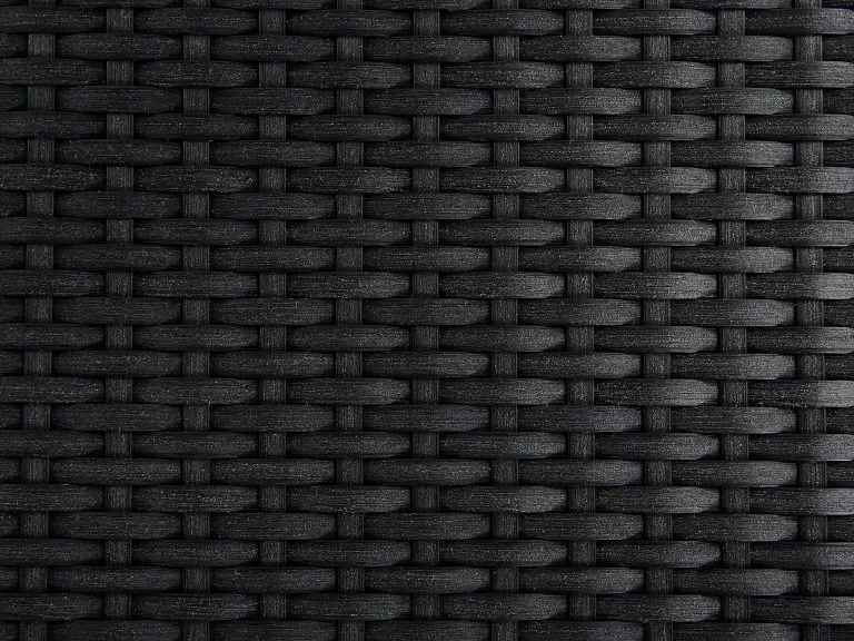 Beliani Tuinstoelen, Set Van 4 Zwart Wicker GROSSETO - Afbeelding 6