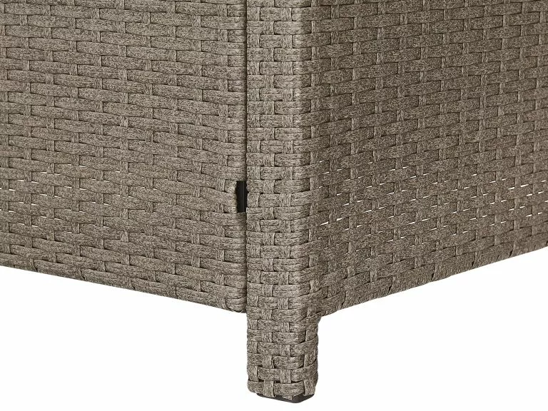 Beliani Loungeset 5-zits Rotan Tauper/grijst FONTI - Afbeelding 7