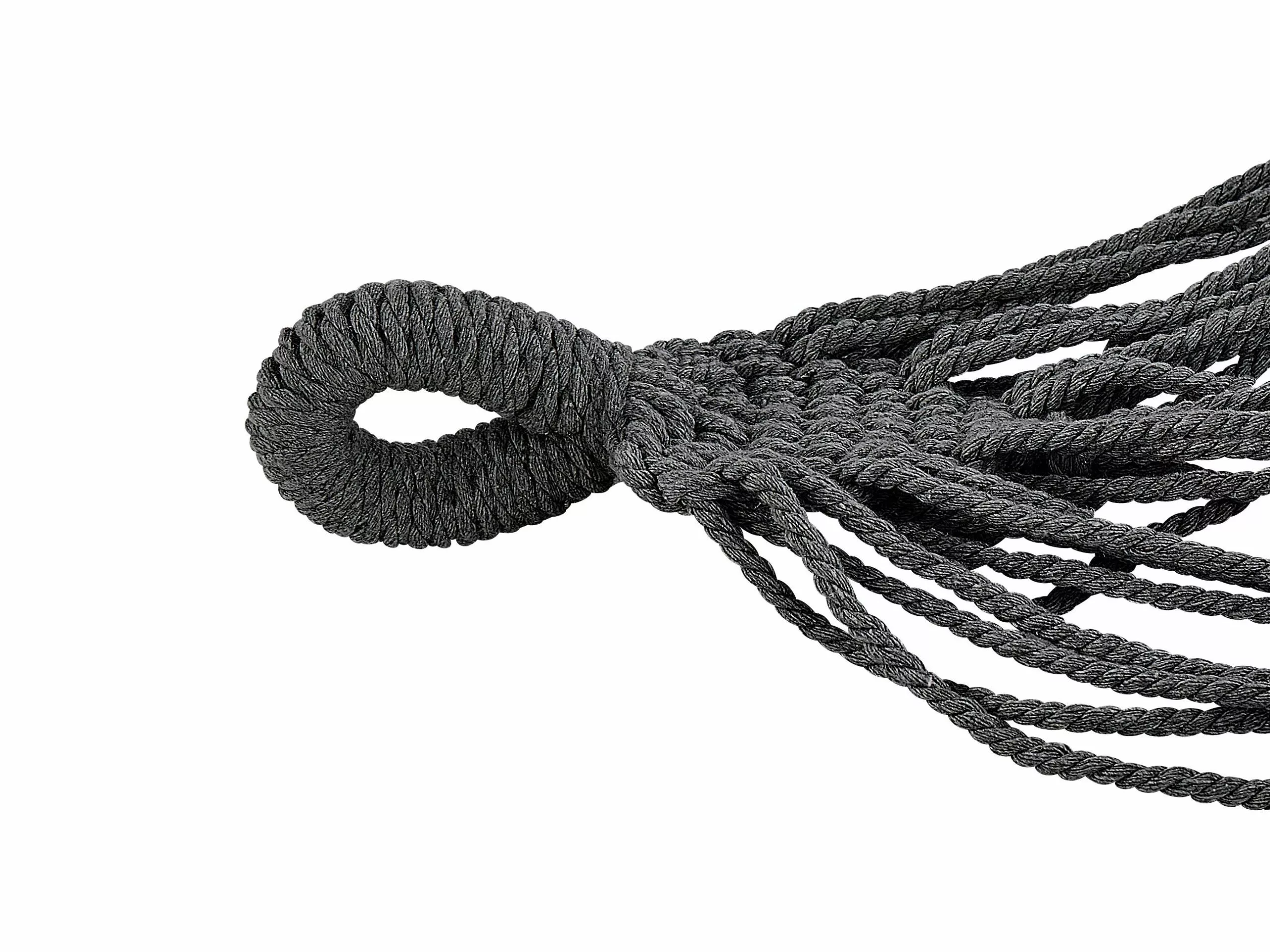 Beliani Hangmat Katoen Grijs ROCCA - Afbeelding 3