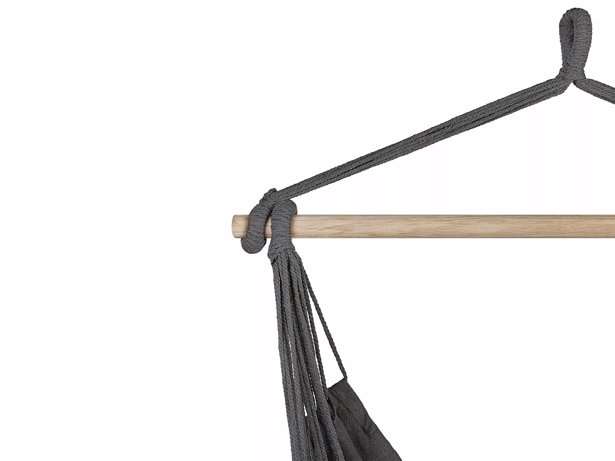 Beliani Hangstoel Katoen Grijs BONEA - Afbeelding 7