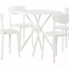 Beliani Tuinset Kunststof Wit SERSALE/VIESTE