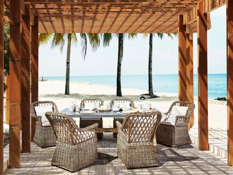 Beliani Tuinset 6-zits Rotan Naturel MAROS/OLBIA - Afbeelding 2