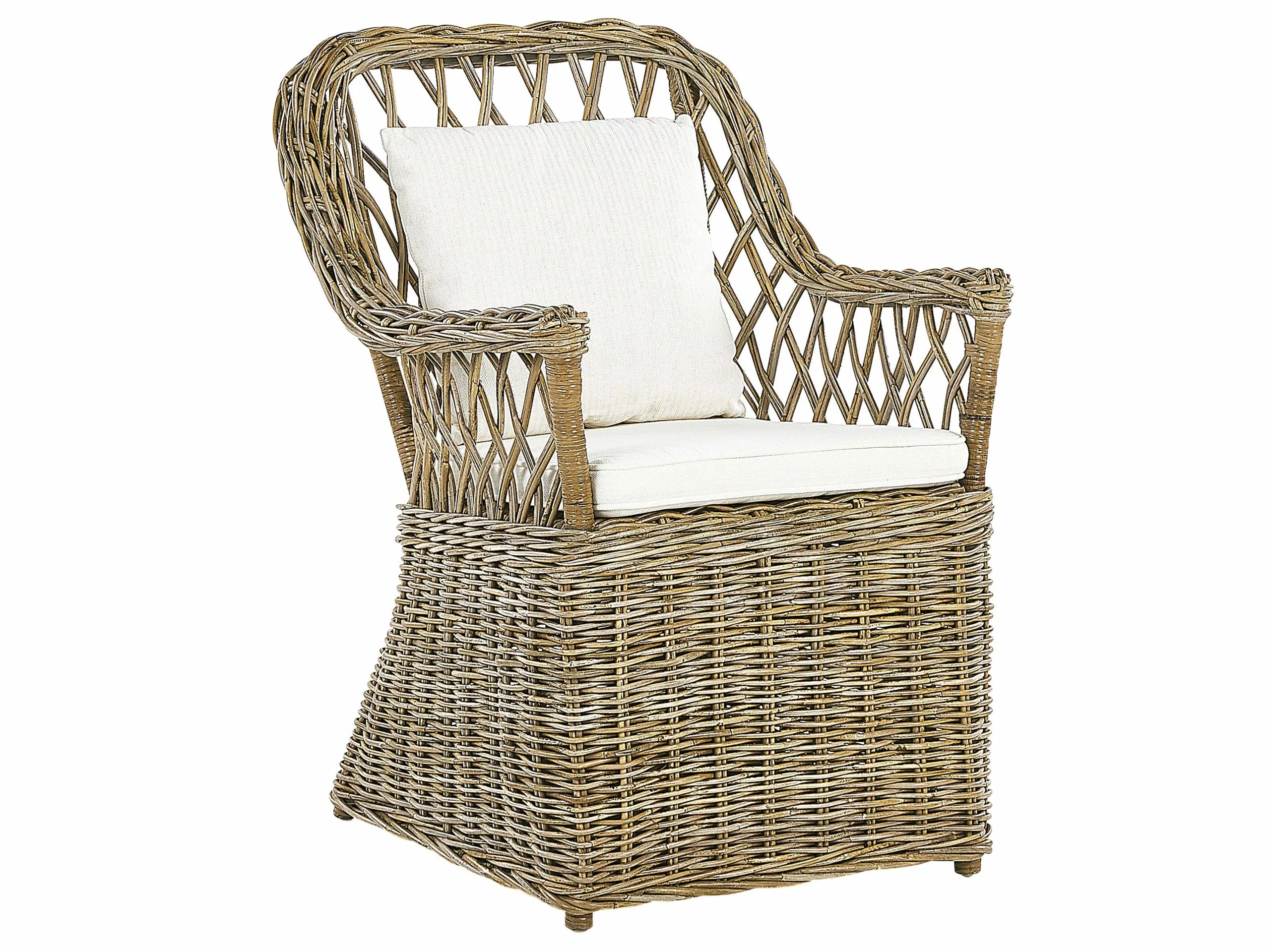 Beliani Tuinset 6-zits Rotan Naturel MAROS/OLBIA - Afbeelding 3