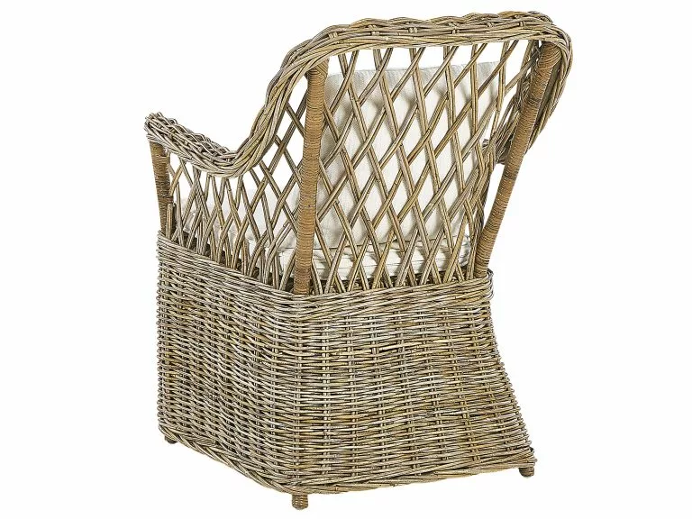 Beliani Tuinset 6-zits Rotan Naturel MAROS/OLBIA - Afbeelding 5