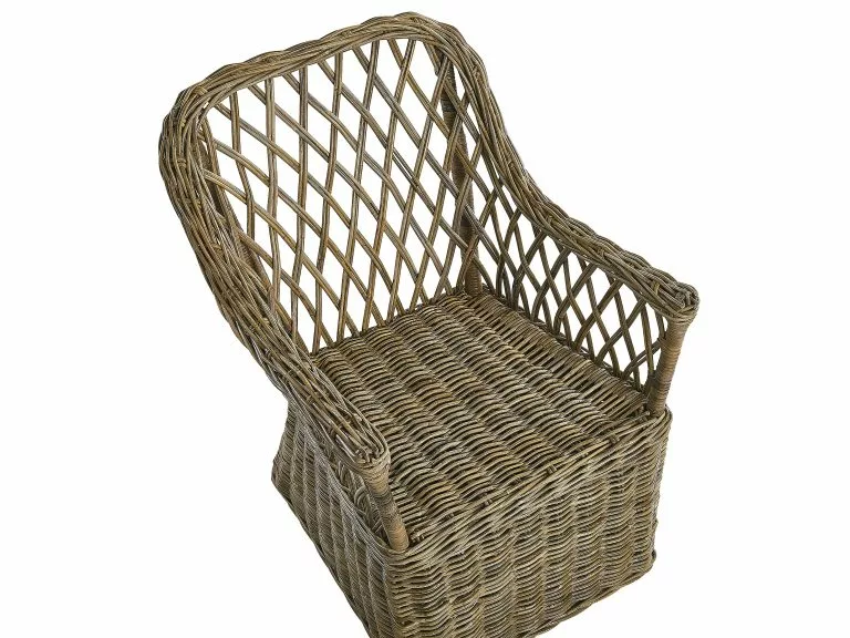 Beliani Tuinset 6-zits Rotan Naturel MAROS/OLBIA - Afbeelding 7