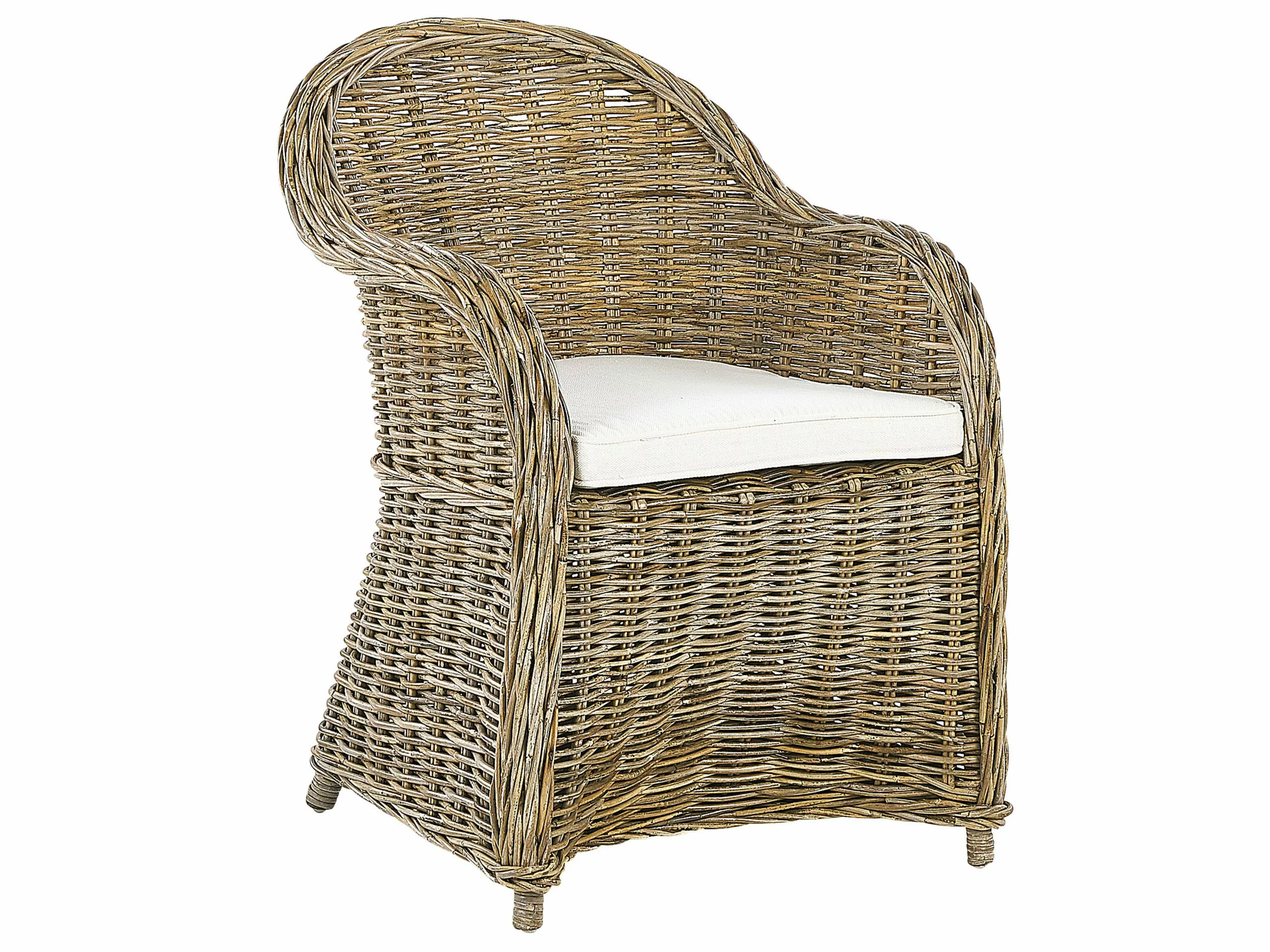 Beliani Tuinset 6-zits Rotan Naturel SUSUA/OLBIA - Afbeelding 3