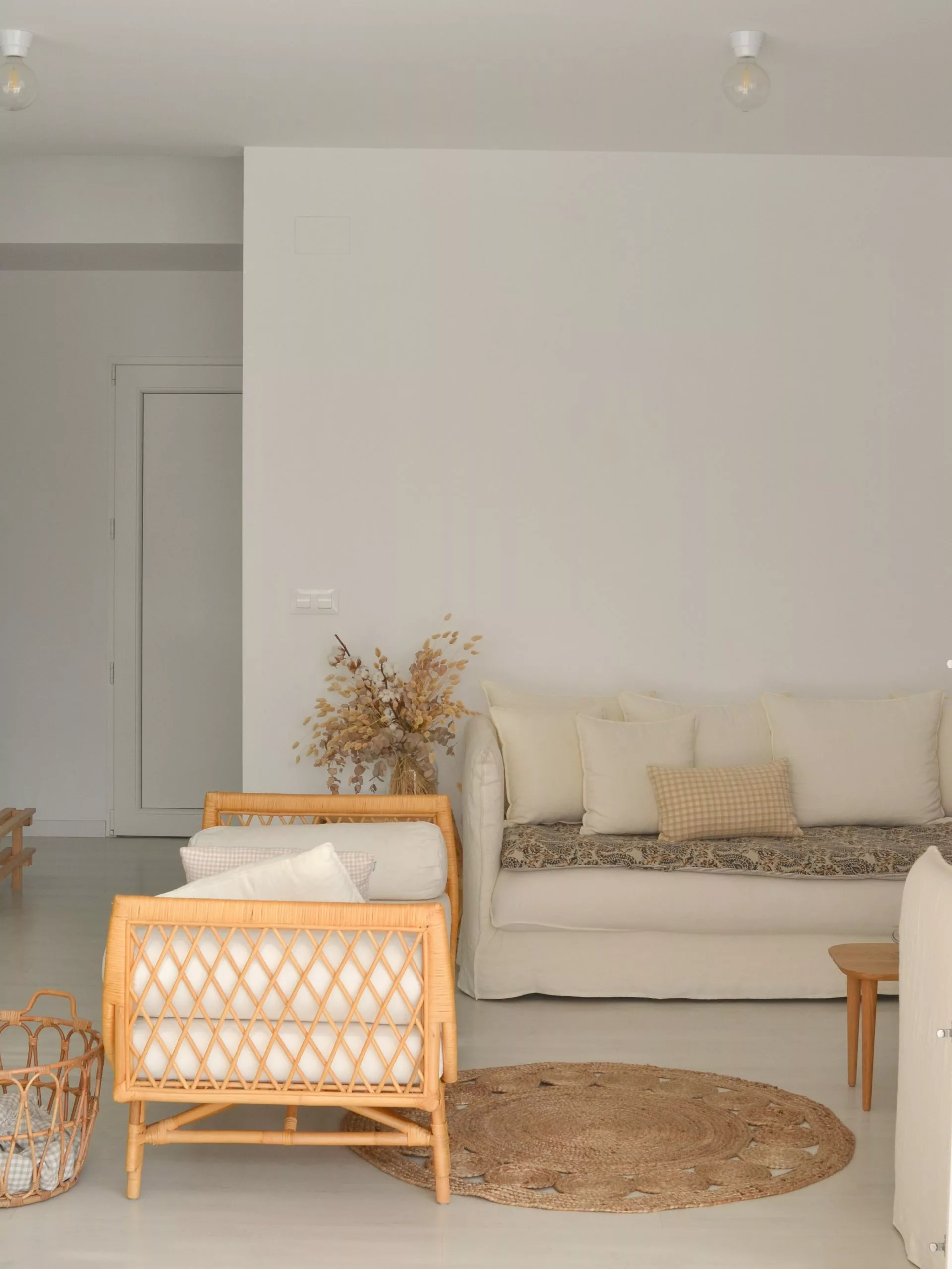 Beliani Tuinbank Rotan Natuurlijk/beige BALLAO - Afbeelding 9