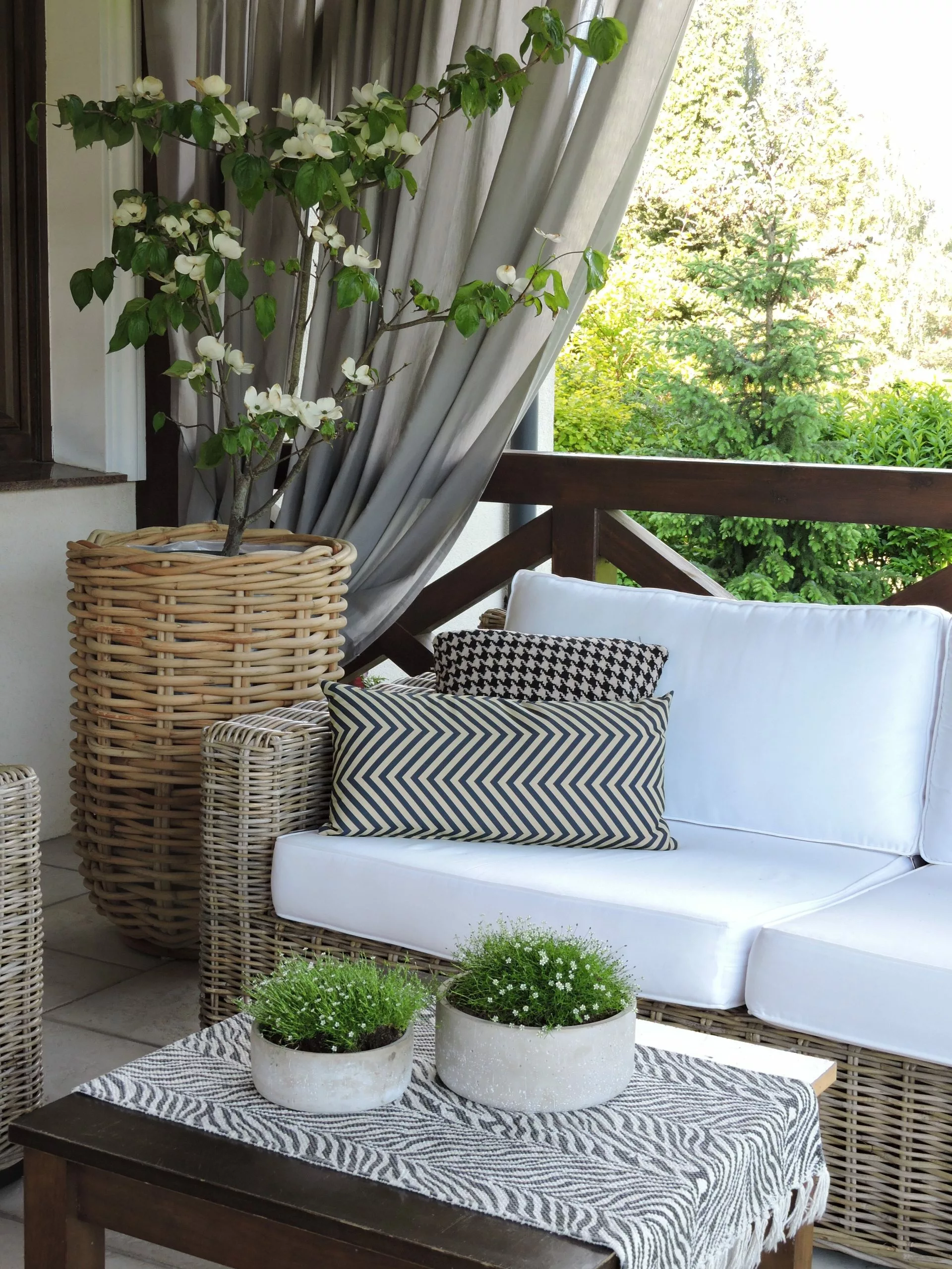 Beliani Loungeset 4-zits Rotan Natuurlijk ARDEA - Afbeelding 4