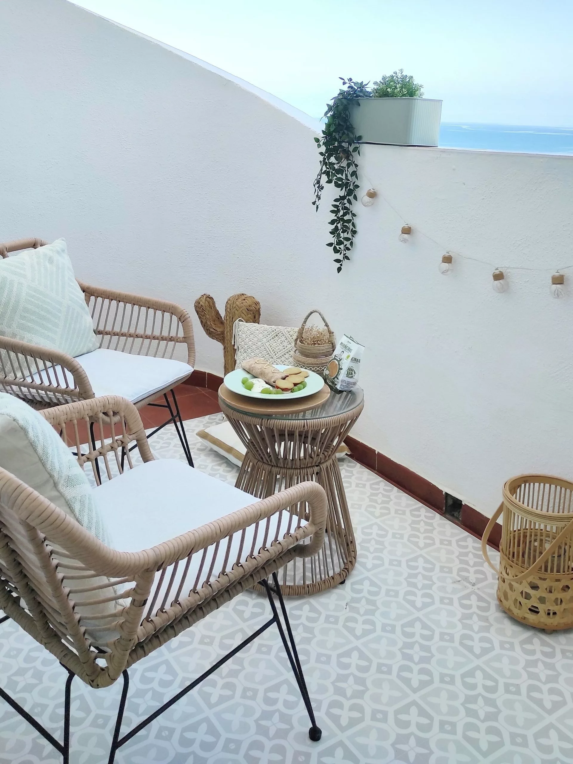 Beliani Balkonset Rotan Natuurlijk TRESTINA - Afbeelding 10