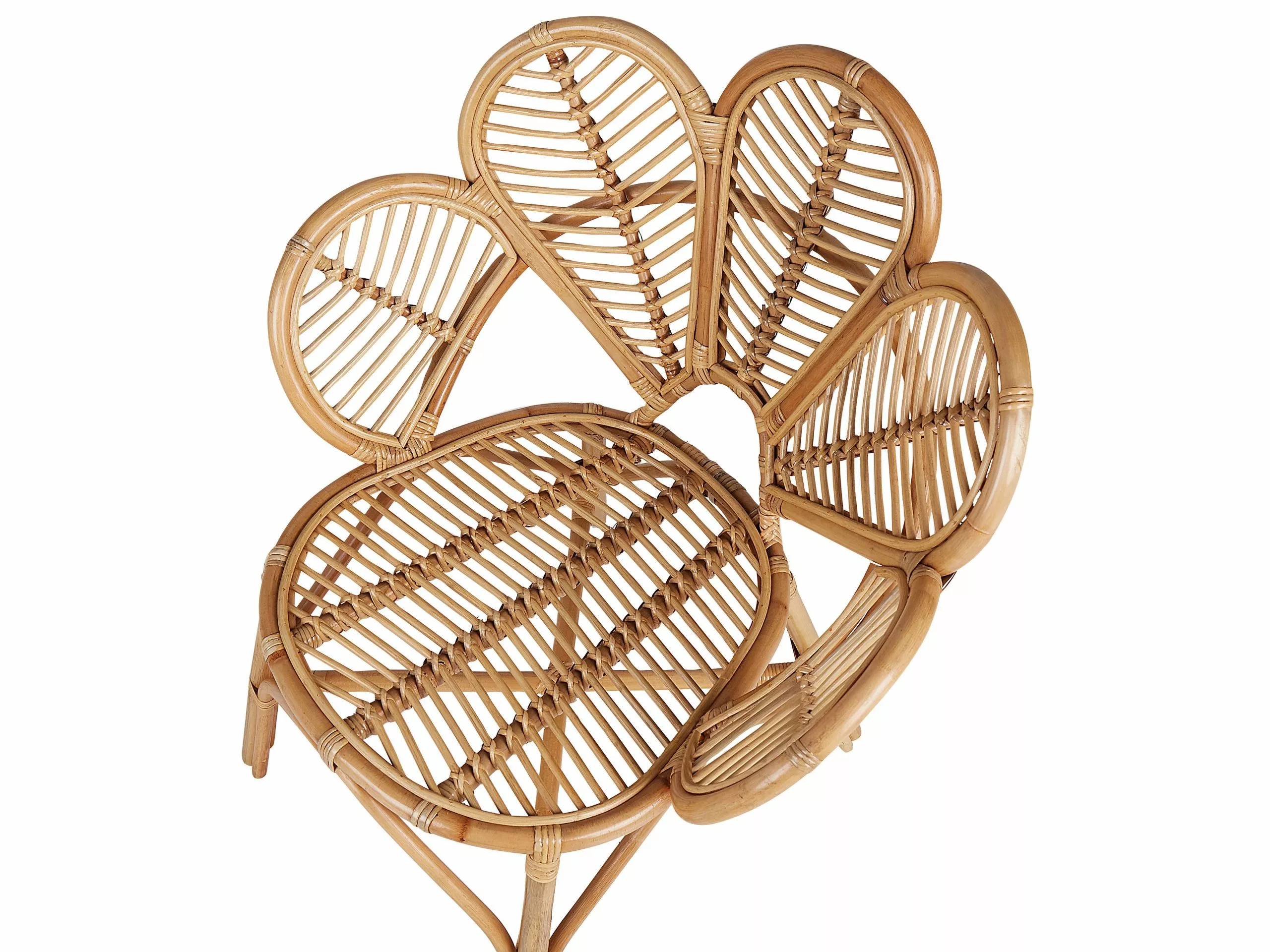 Beliani Bistroset Rotan Natuurlijk FLORENTINE II / LIMNI - Afbeelding 8