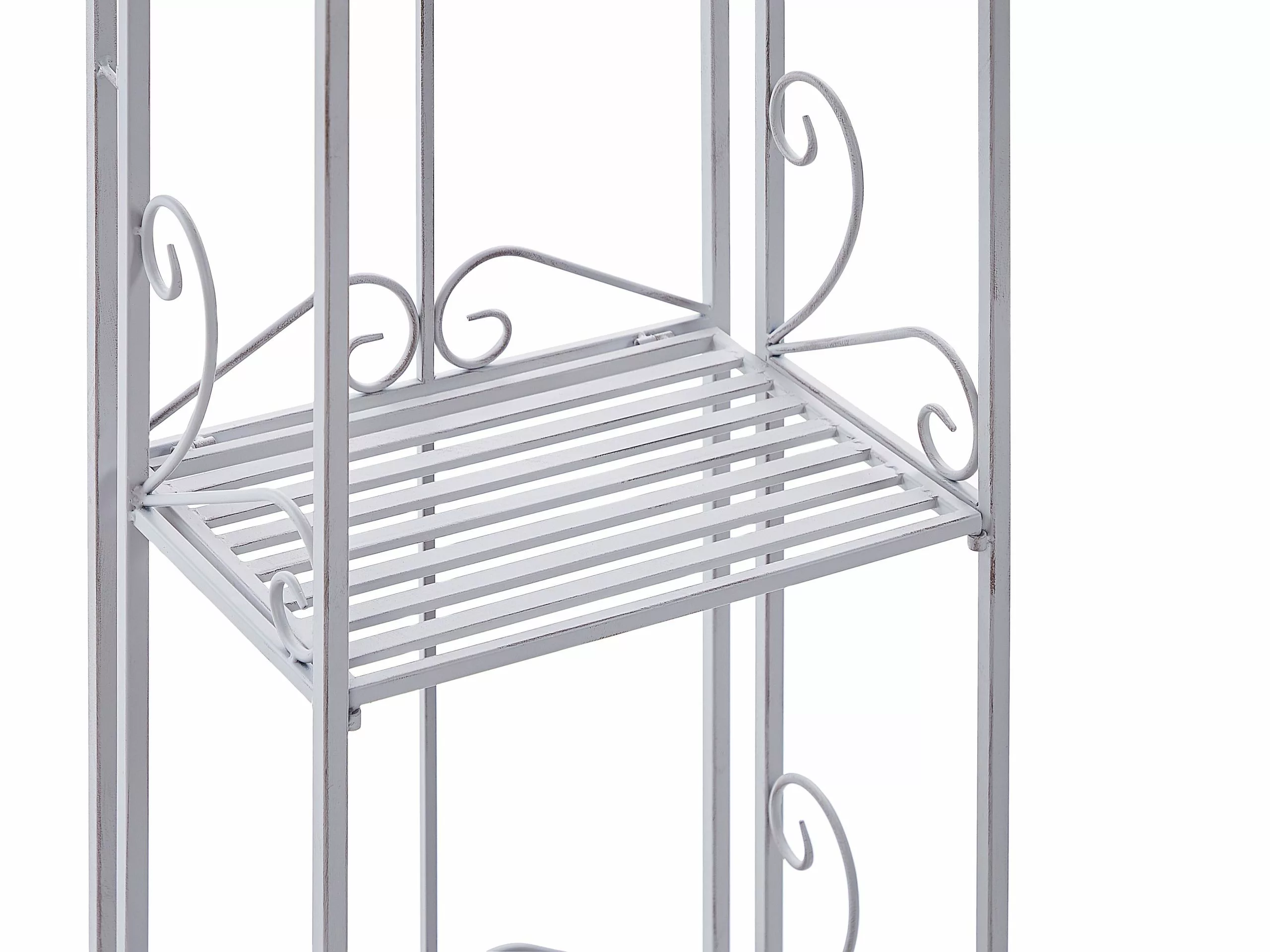 Beliani Badkamerkast Metaal Antiek Grijs VALDIVIA - Afbeelding 6