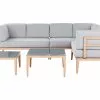 Beliani Loungeset 6-zits Aluminium Grijs RIMA III