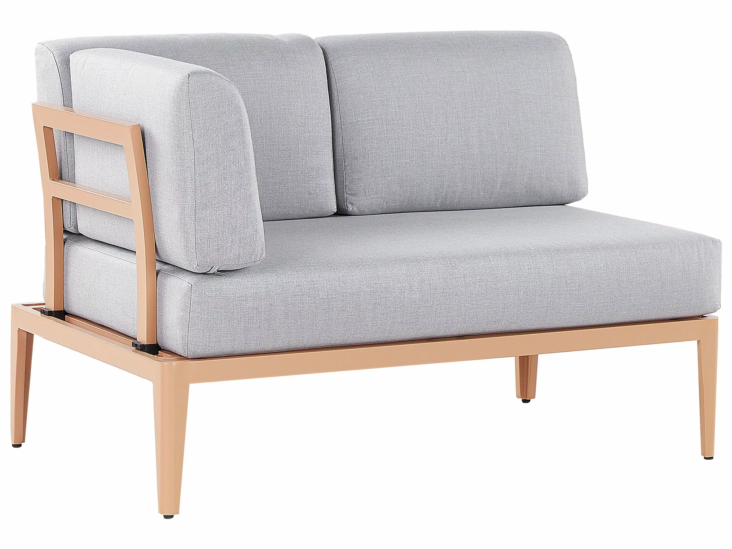 Beliani Loungeset 6-zits Aluminium Grijs RIMA III - Afbeelding 7