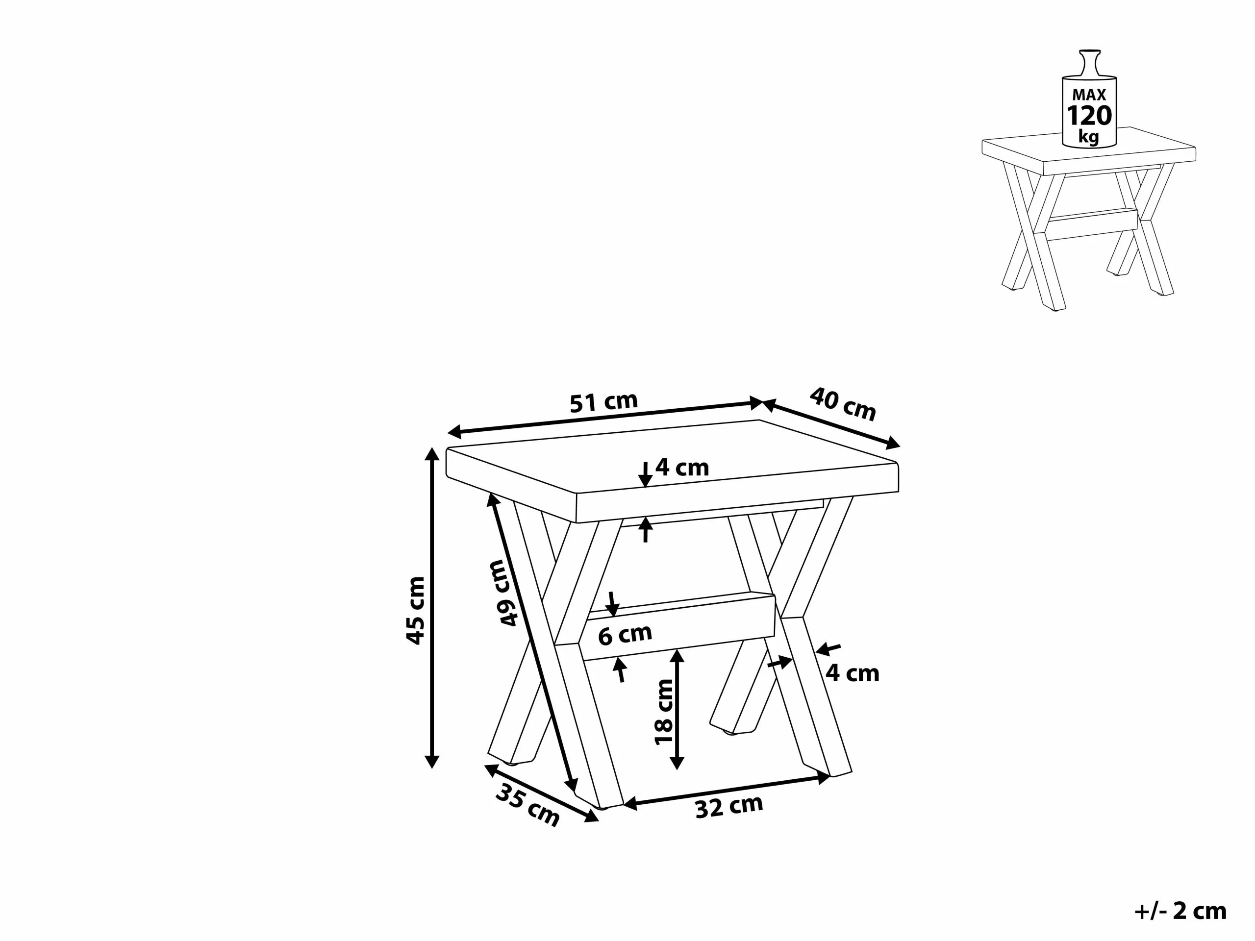 Beliani Kruk Imitatiebeton Wit OLBIA - Afbeelding 5