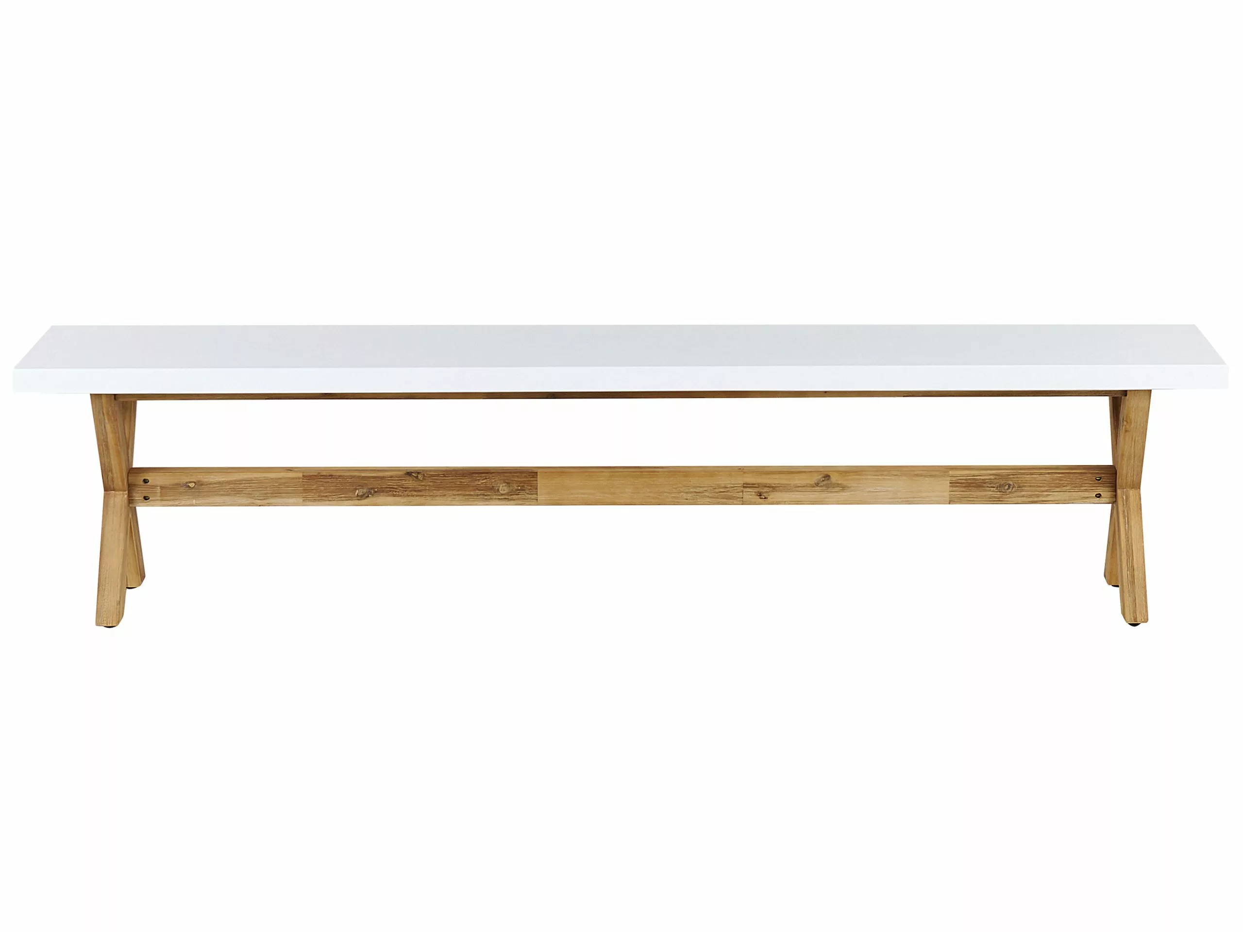 Beliani Tuinset 6-zits Banken Beton Wit OLBIA - Afbeelding 4