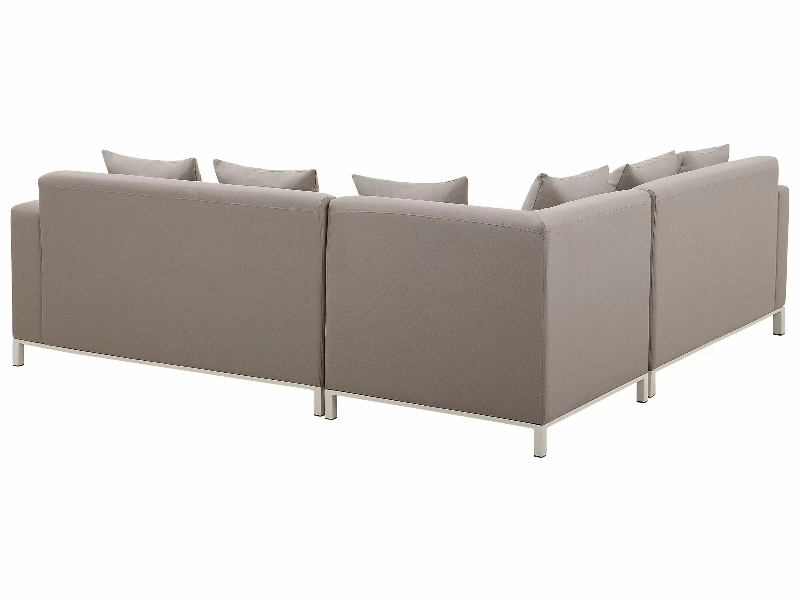 Beliani Loungeset 5-zits Stof Beige Rechtszijdig BELIZE - Afbeelding 6
