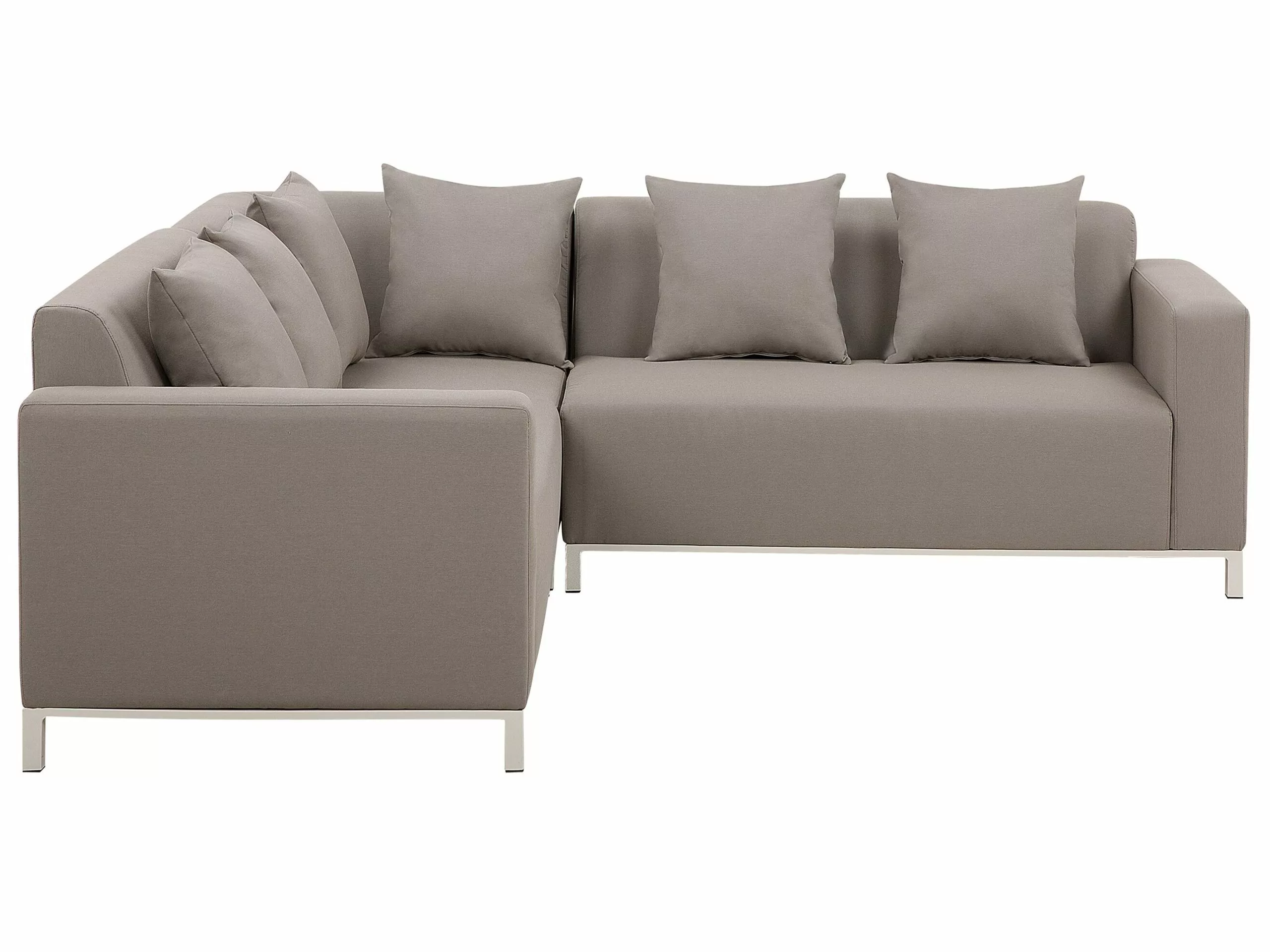 Beliani Loungeset 5-zits Stof Beige Rechtszijdig BELIZE - Afbeelding 8