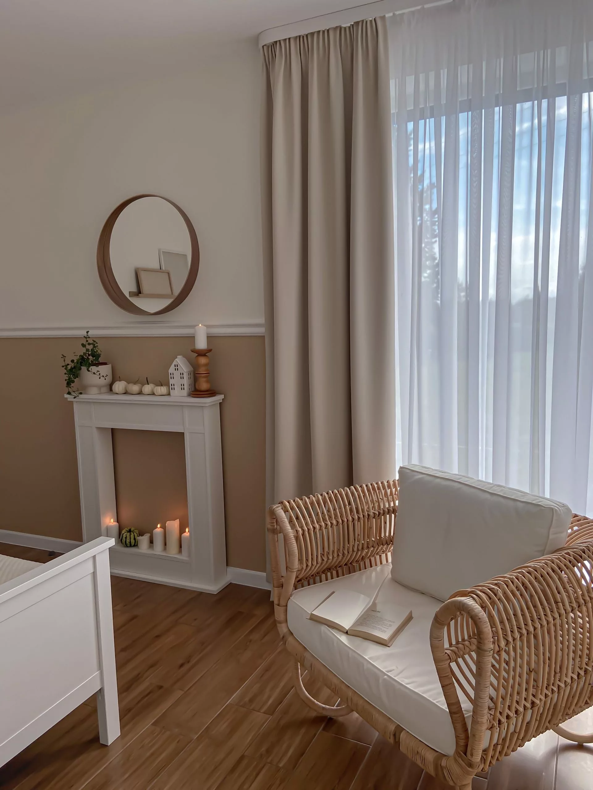 Beliani Loungeset 4-zits Rotan Natuurlijk/crèmewit DOLCEDO/LIMNI - Afbeelding 6