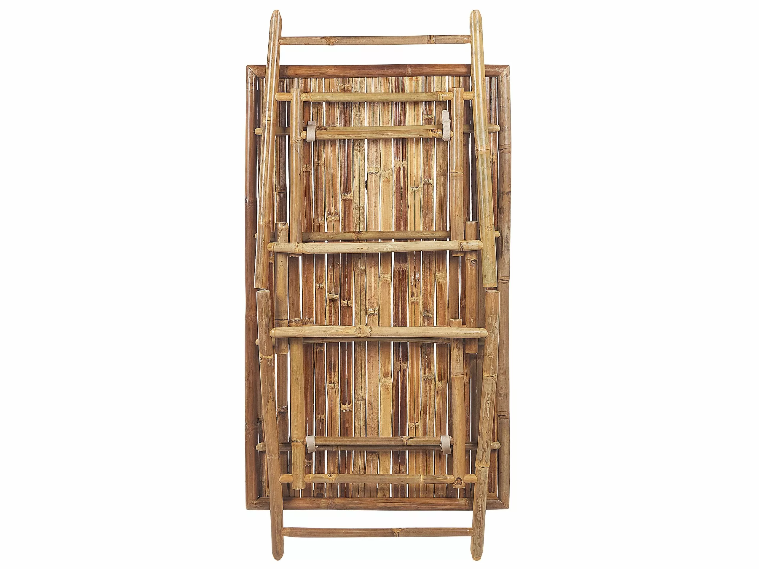 Beliani Tuintafel Bamboe Naturel 120 X 69 Cm MOLISE - Afbeelding 4