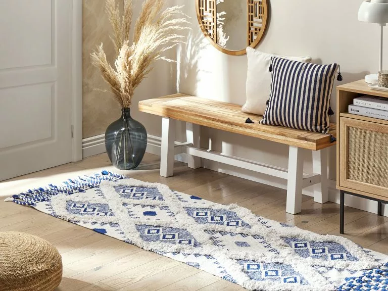 Beliani Tuinbank Hout Wit SCANIA - Afbeelding 7