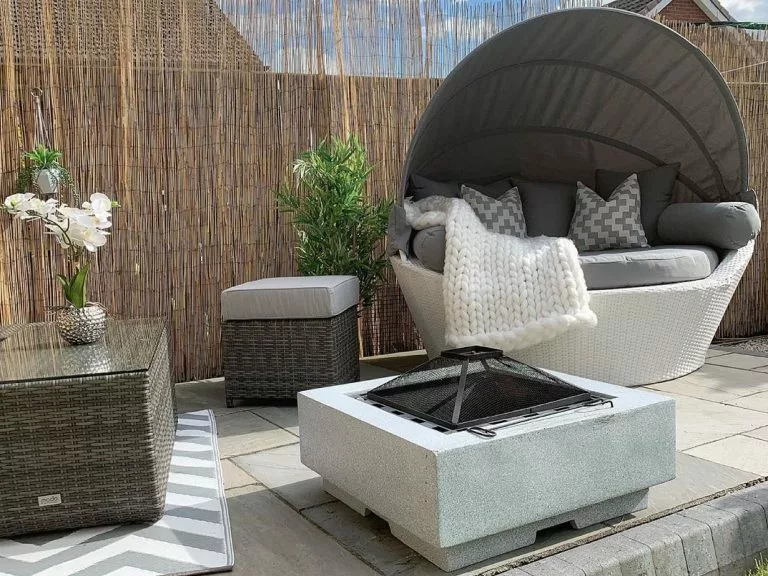 Beliani Zonne-eiland Rotan Wit SYLT - Afbeelding 4