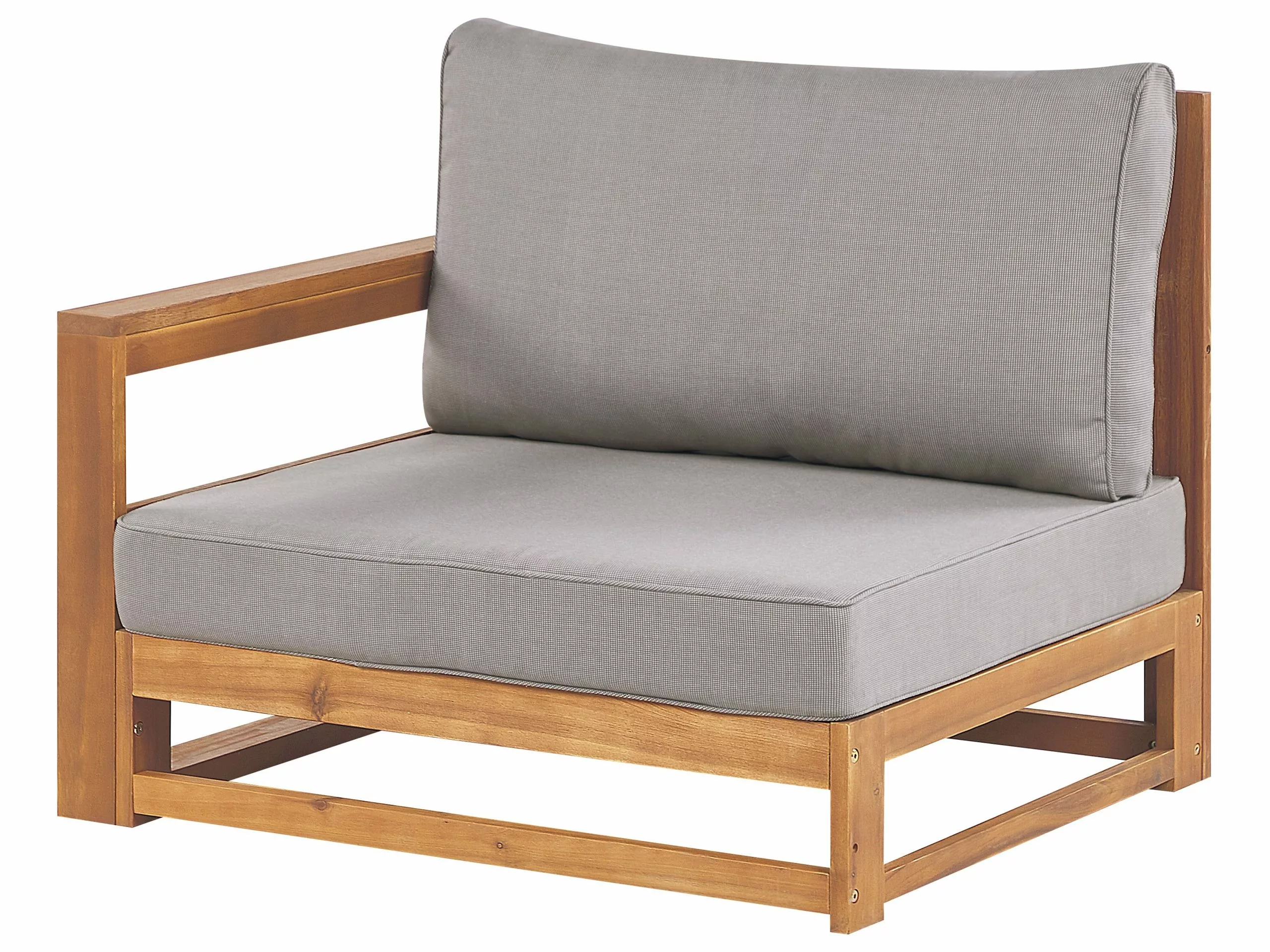 Beliani Tuinbank 2-zits Acaciahout Lichtbruin TIMOR II - Afbeelding 5