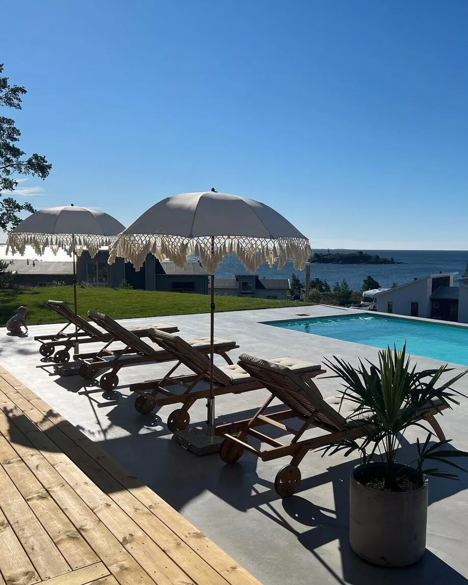 Beliani Ligstoel Acaciahout Taupe CESANA - Afbeelding 7